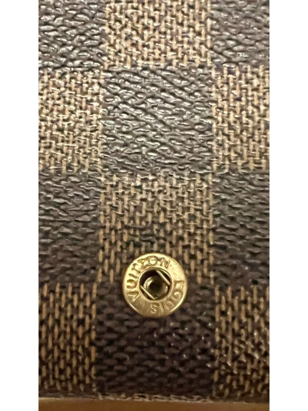 Louis Vuitton Damier Ebene Compact Wallet - Vintage Canvas Bifold